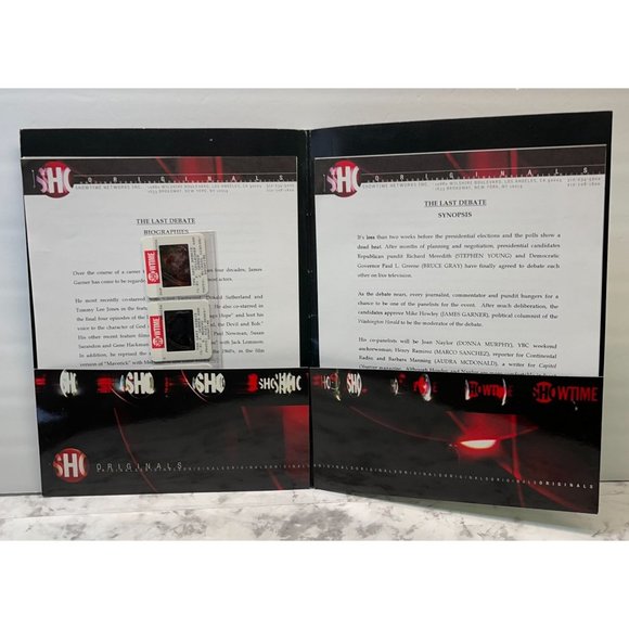 Showtime Movie Press Kit The Last Debate 2000 James Garner Peter Gallagher - Picture 8 of 10